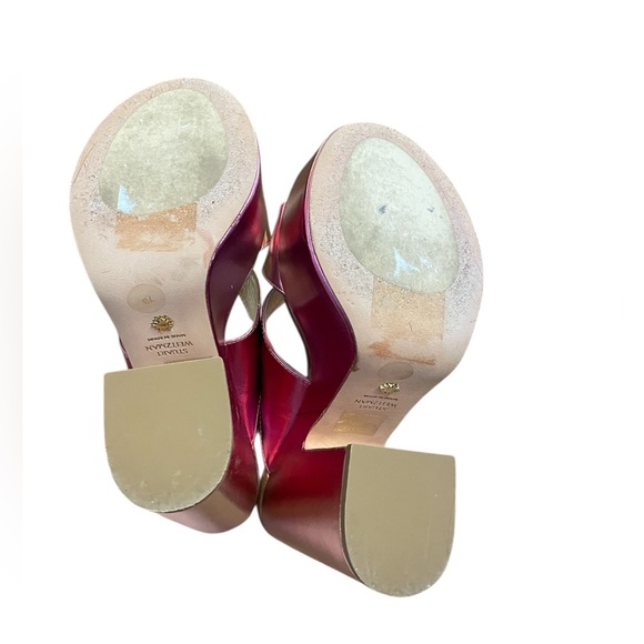 STUART WEITZMAN Miami Sohigh Ombre Crisscross Platform Sandals Heels